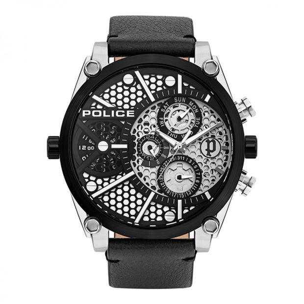 Black Leather Watch