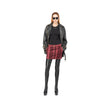 Red Cotton Women's Miniskirt