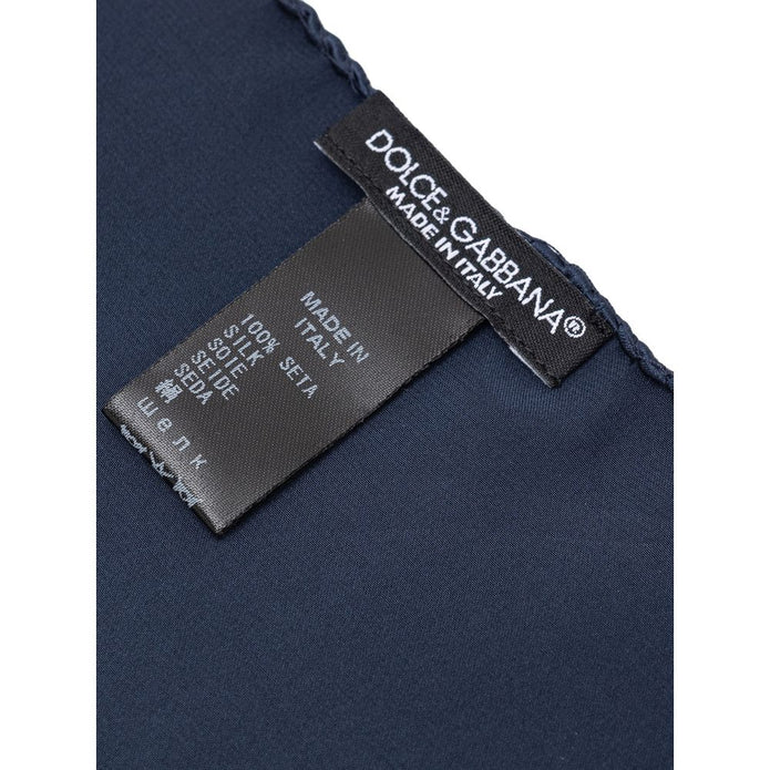 Blue Silk Pocket Square