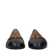 Black Leather Ballet Flats