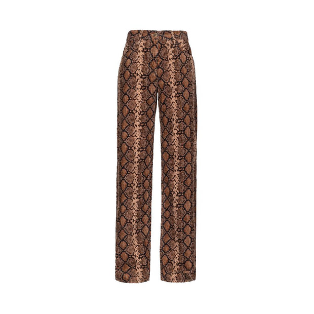 Brown Cotton Jeans & Pant