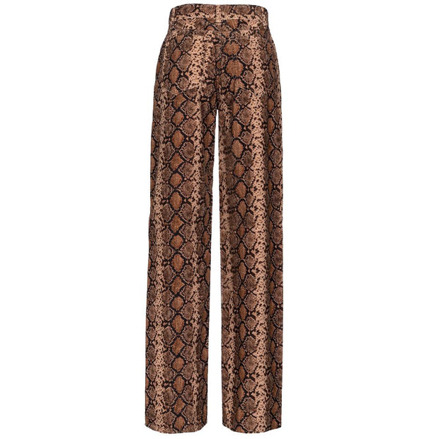 Brown Cotton Jeans & Pant