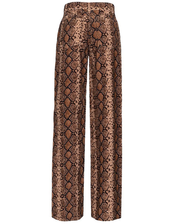 Brown Cotton Jeans & Pant