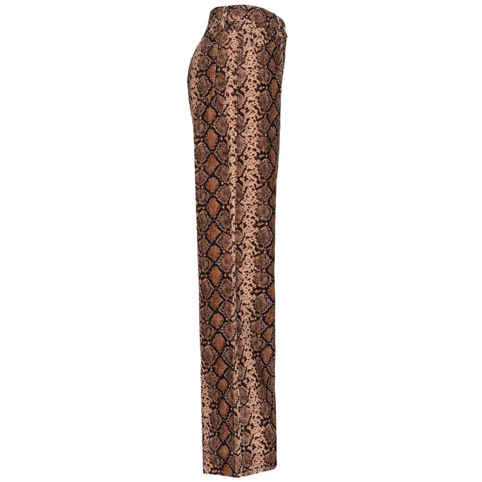 Brown Cotton Jeans & Pant