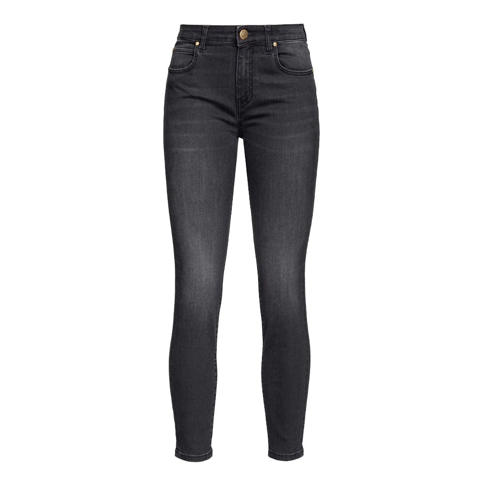 Black Cotton Jeans & Pant