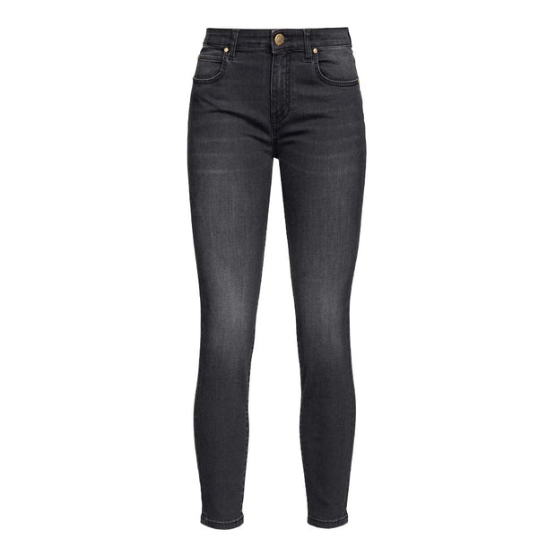 Black Cotton Jeans & Pant