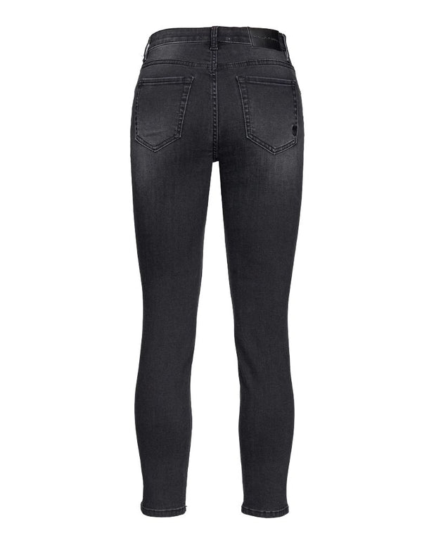 Black Cotton Jeans & Pant
