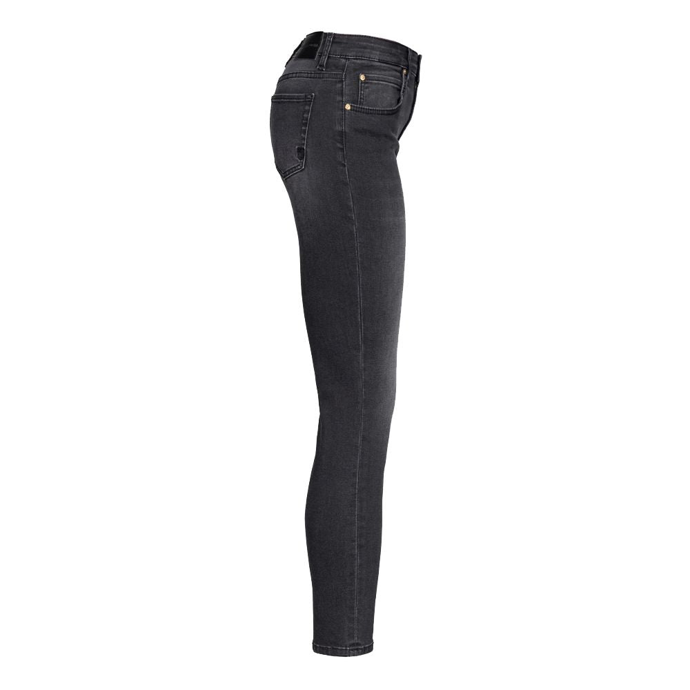 Black Cotton Jeans & Pant