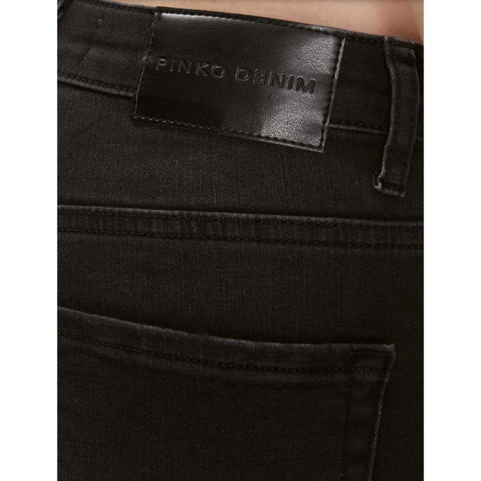 Black Cotton Jeans & Pant