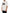 White Logo Print Cotton Crew Neck Men T-shirt