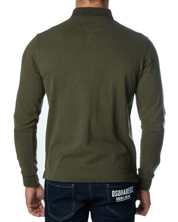 Green Cotton Polo Shirt
