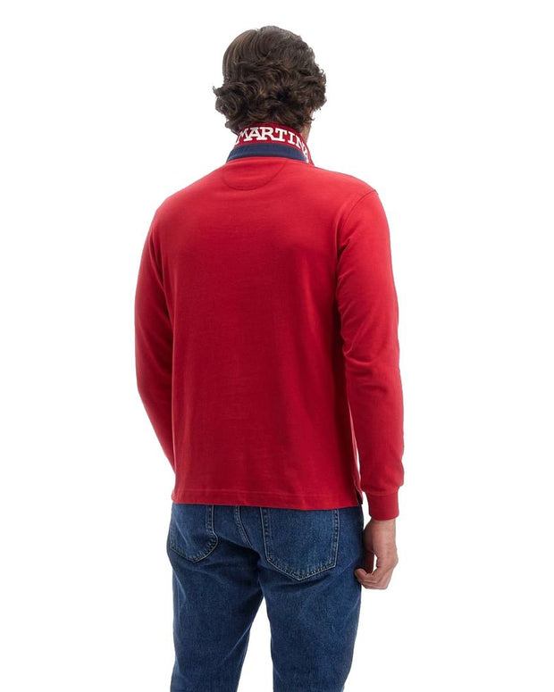 Red Cotton Polo Shirt