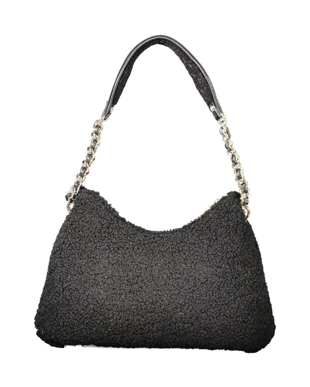 Black Polyester Handbag