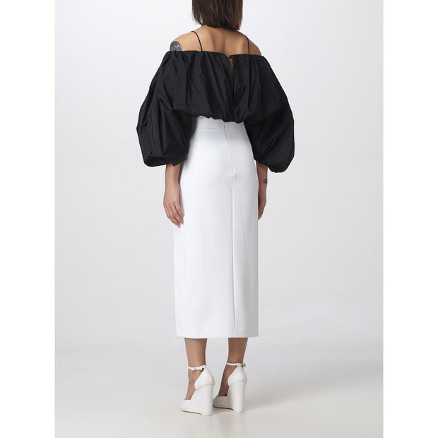 White Polyester Dress