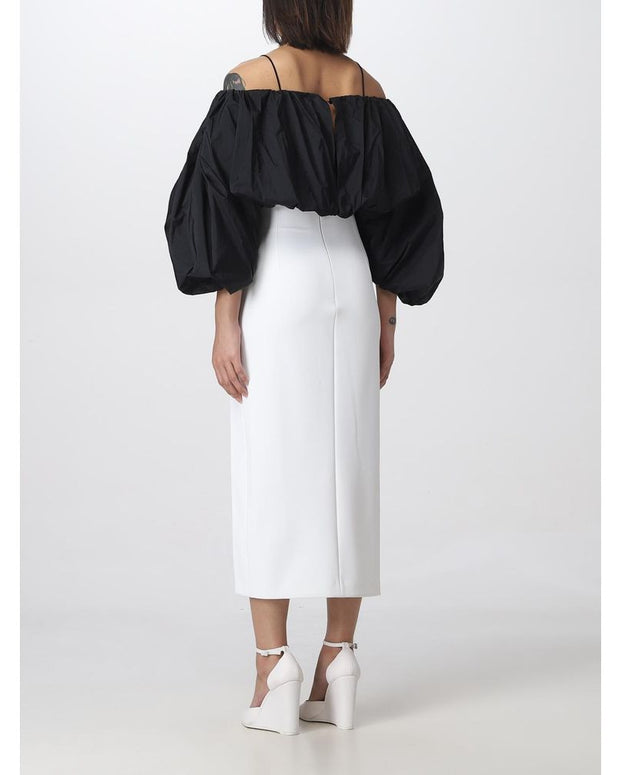 White Polyester Dress