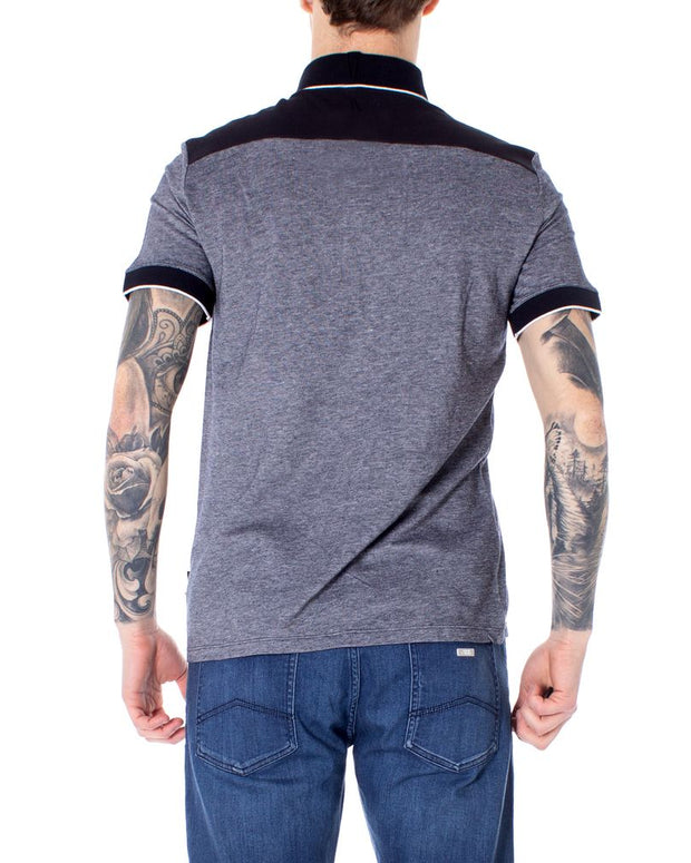 Blue Cotton Polo Shirt