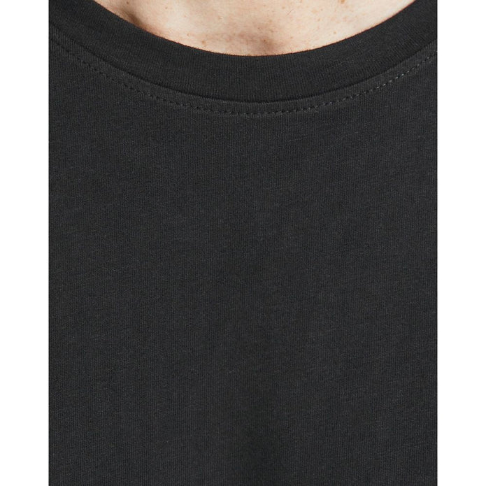 Black Cotton Long Sleeve T-Shirt