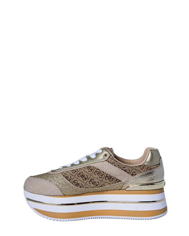 Beige Polyester Sneaker