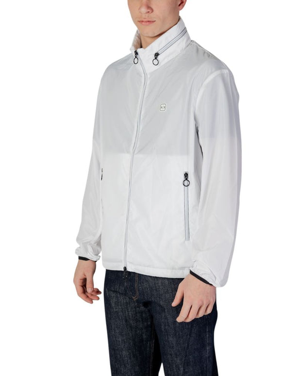 White Polyester Shell Jacket