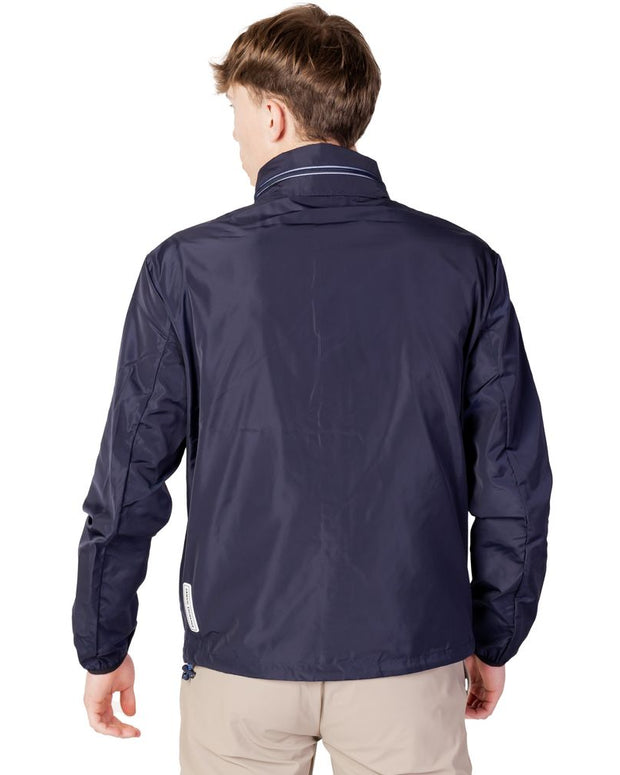 Blue Polyester Shell Jacket