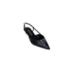 Black Polyester High Heel