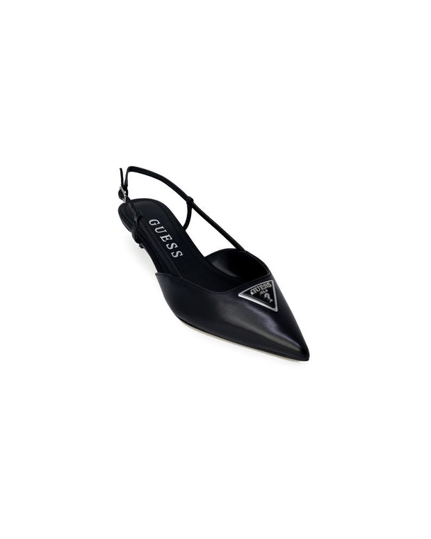 Black Polyester High Heel