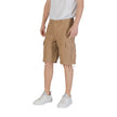 Beige Cotton Bermuda Shorts