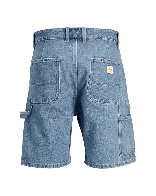 Light Blue Cotton Bermuda Shorts