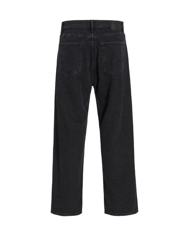 Black Cotton Relaxed Fit Jeans