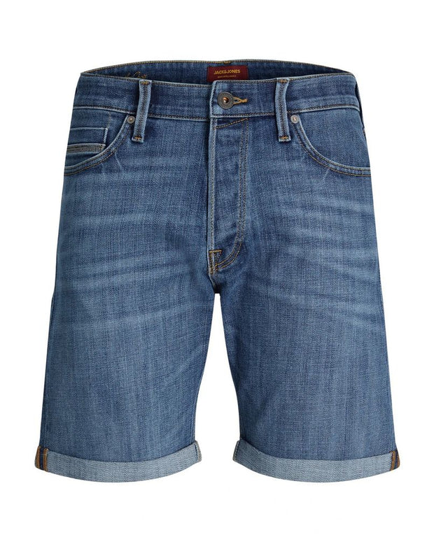 Blue Cotton Bermuda Shorts