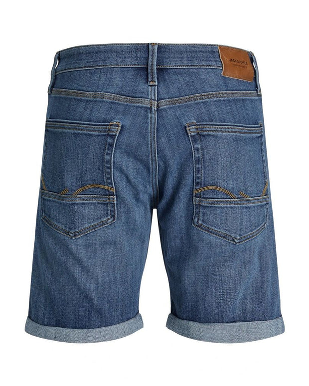 Blue Cotton Bermuda Shorts
