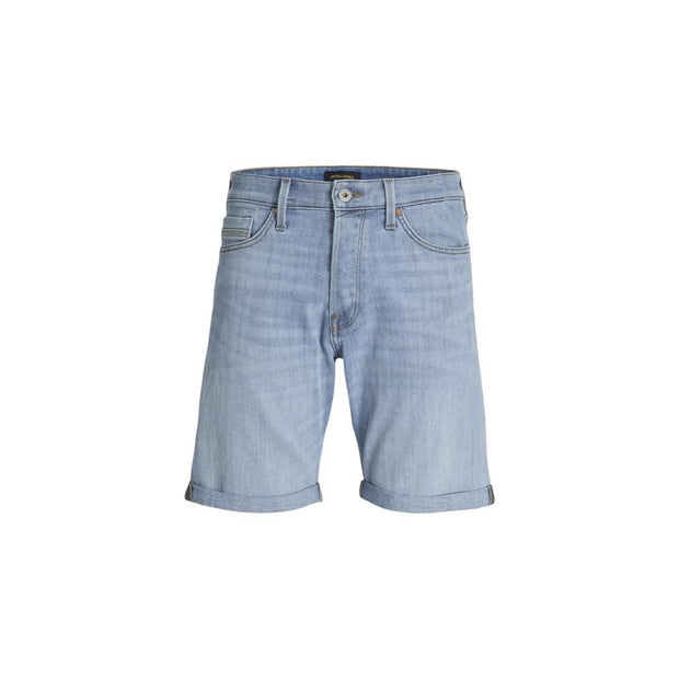 Light Blue Cotton Bermuda
