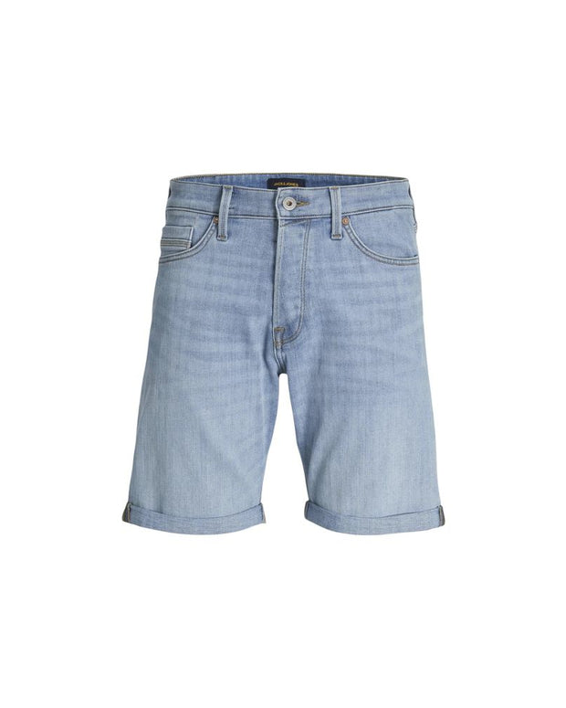 Light Blue Cotton Bermuda Shorts