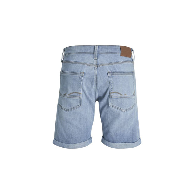 Light Blue Cotton Bermuda