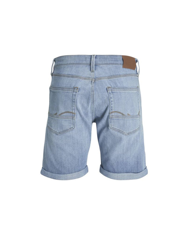 Light Blue Cotton Bermuda