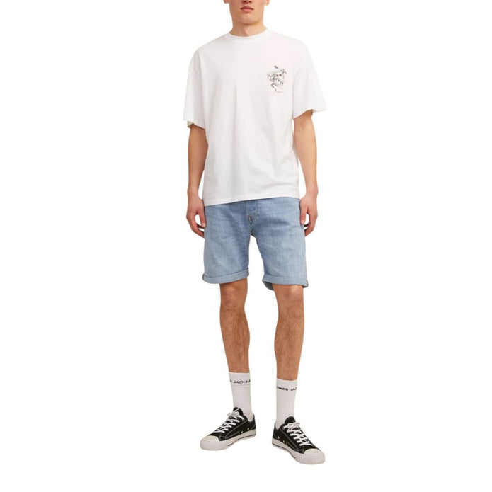 Light Blue Cotton Bermuda