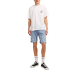 Light Blue Cotton Bermuda