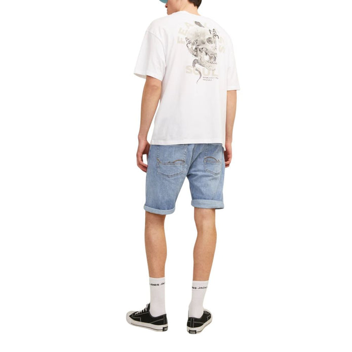 Light Blue Cotton Bermuda