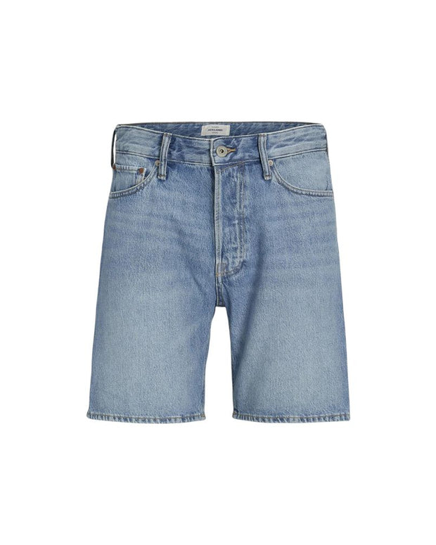 Blue Cotton Bermuda Shorts