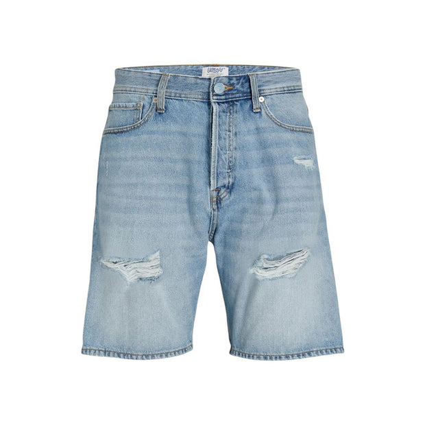 Light Blue Cotton Bermuda