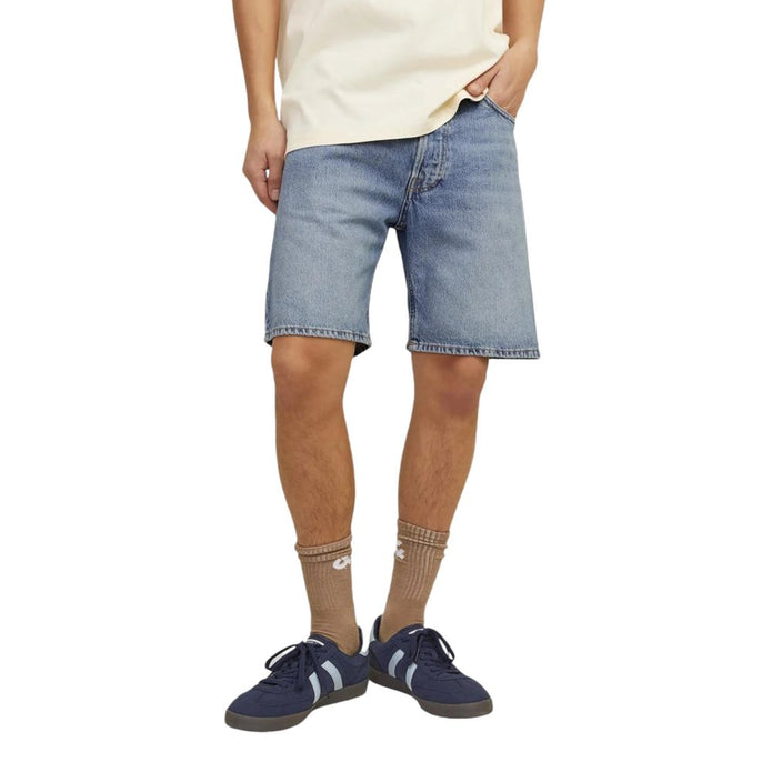 Blue Cotton Bermuda
