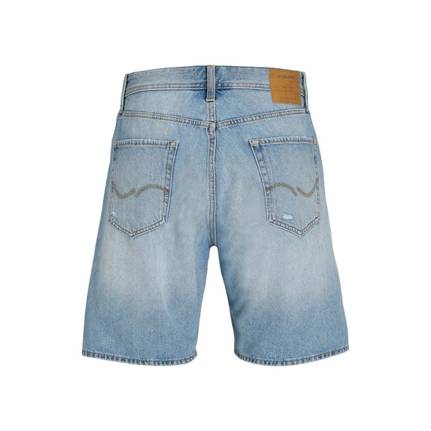 Light Blue Cotton Bermuda