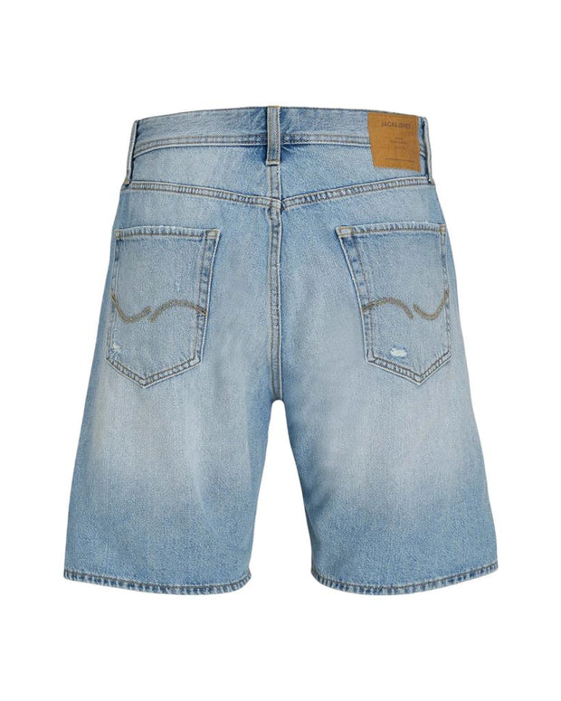 Light Blue Cotton Bermuda