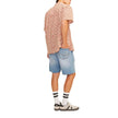 Light Blue Cotton Bermuda
