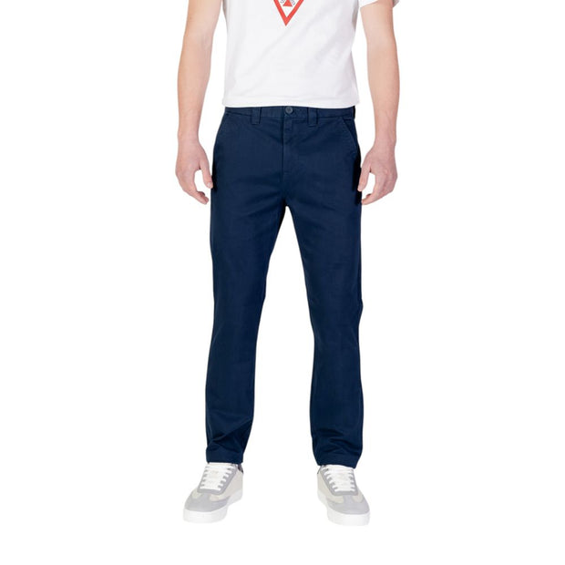 Blue Cotton Skinny Pant