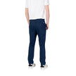 Blue Cotton Skinny Pant