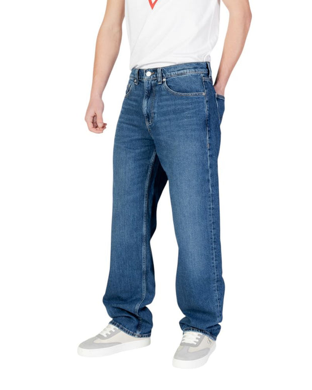 Blue Recycled Cotton Relaxed Fit Jean