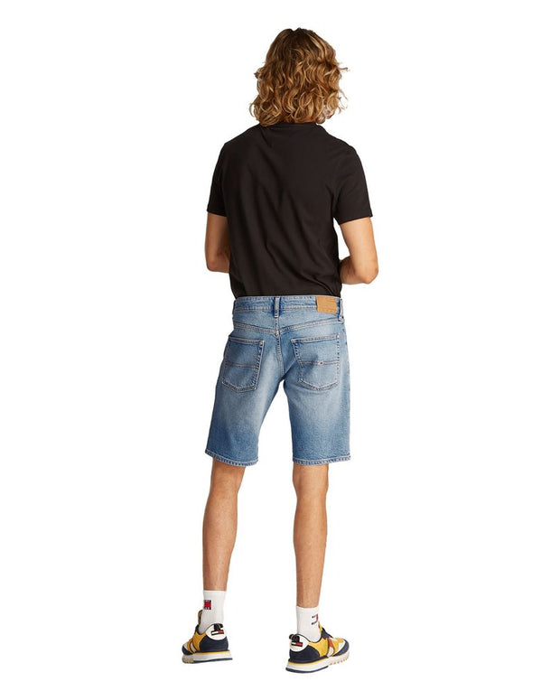 Light Blue Recycled Cotton Bermuda