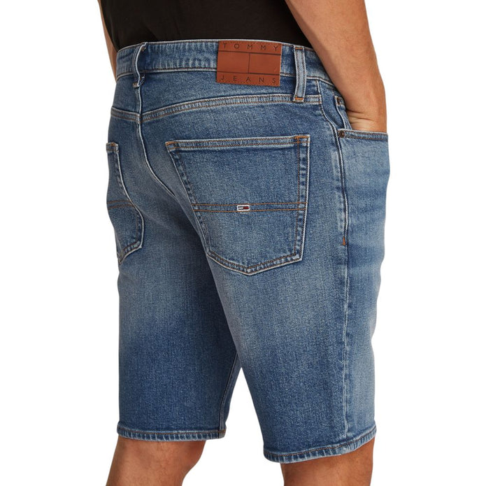 Blue Recycled Cotton Bermuda