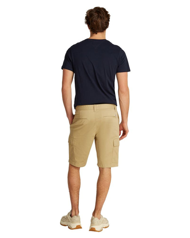 Beige Cotton Bermuda